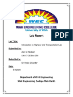 Introductory Lab UW-17-CE-BSC-050