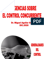 Atingencias Sobre El Control Concurrente - DIC.2020 - Dr. Miguel Aguilar Serrano
