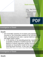 Death Investigation: Death - Organ Donation Act of 1991 Investigation of Death