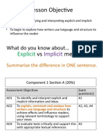 A-Level English Language Lesson Plan