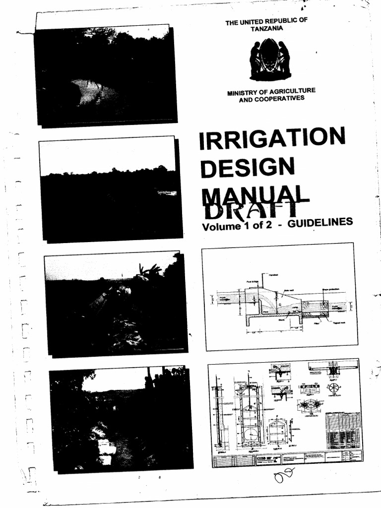 Irrigation Design ManualTanzania PDF PDF Environmental Impact