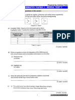 2019 SPM Chemistry Paper 2 - Modul Test 2: SECTION A Answer All The Questions in This Section