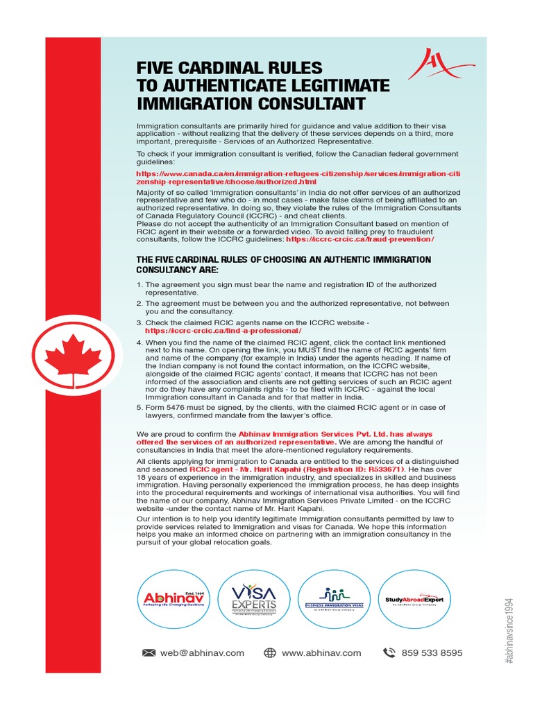 How to Verify Legit Immigration Consultants | PDF | Consultant | Common Law