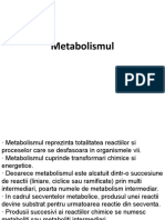 Metabolismul MD I