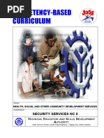 Competency-Based Curriculum: Security Services NC Ii