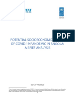 Socio Economic Impact COVID 19 Angola Brief 1 UNDP Angola April 2020 PDF