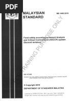 Haccp Standard | PDF | Hazard Analysis And Critical Control Points | Audit