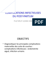 Complications infectieuses du post-partum