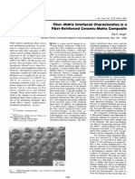 Fiber-Matrix Interfacial Characteristics in A Fiber Reinforced Ceramic Matrix Composite