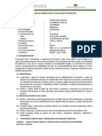 Formulacion y Evaluacion de Proyectos