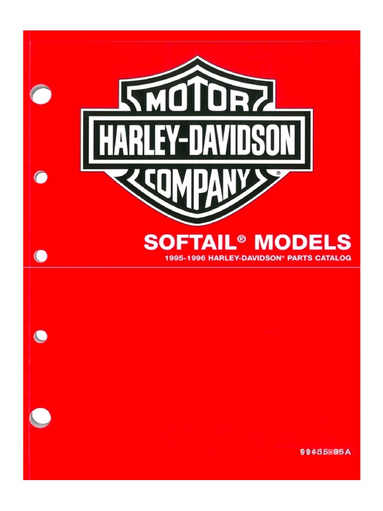1995-96 Softail Models Parts Catalog PDF | PDF | Screw | Brake