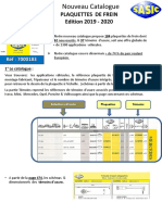 NVCatalogue Plaquettes Et Témoins D'usure Sasic 2019 2020 Fiche