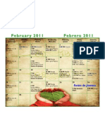 Febrero 2011 - Calendario Cristo La Roca