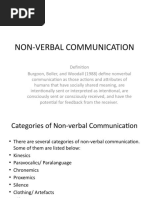 NON-VERBAL COMMUNICATION