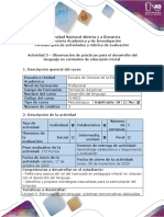 Guía de actividades y rúbrica de evaluación - Actividad 3 - Observar prácticas para desarrollo del lenguaje - contextos de educación inicial.pdf