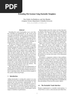 Extending File Systems Using Stackable Templates: Computer Science Department, Columbia University