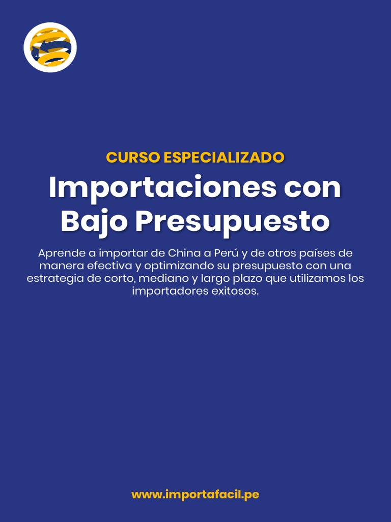 Curso de Importaciones Efectivas | PDF | Comercio electrónico | Marketing