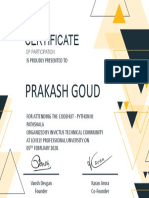 Prakash Goud: Is Proudly Presented To