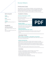 Green and Black Minimalist Resume