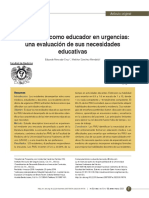 El Residente Como Educador en Urgencias: Una Evaluación de Sus Necesidades Educativas