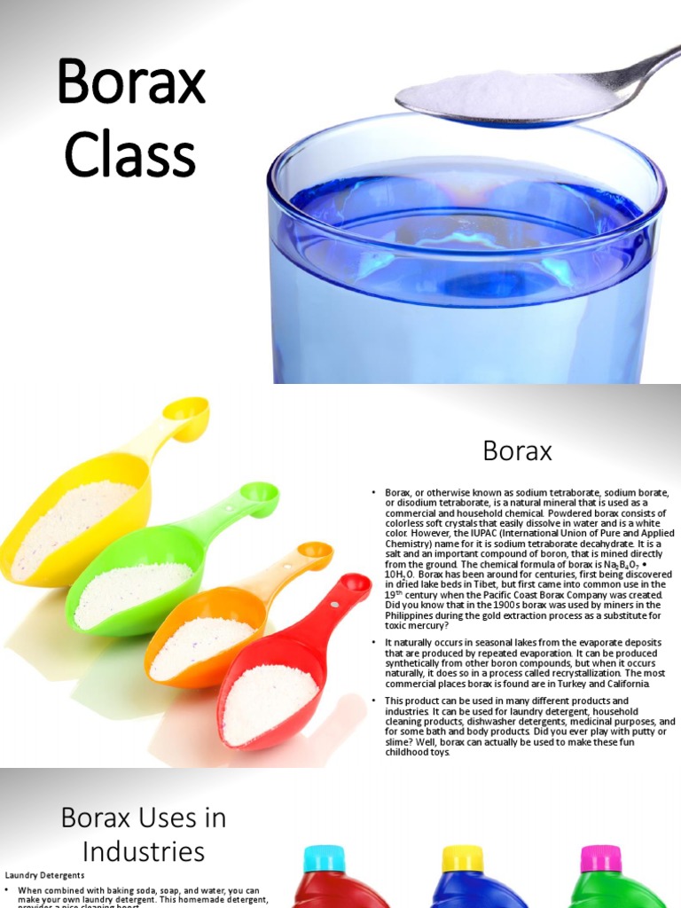 Borax Class | PDF | Chemical Substances | Chemistry