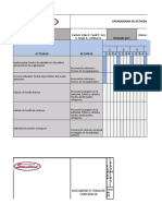 Cronograma de Actividades Plan de Concientizacion