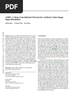 ASDN: A Deep Convolutional Network For Arbitrary Scale Image Super-Resolution