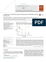 Comparison of Correlations Based On API Gravity For Predicting Viscosity of Crude Oils PDF