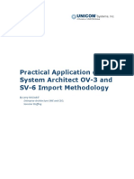 Practical Application of System Architect OV-3 and SV-6 Import Methodology