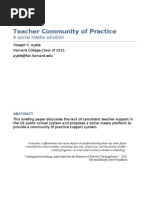 Download Teacher Community of Practice a social media solution by yoseph_ayele8081 SN48707783 doc pdf