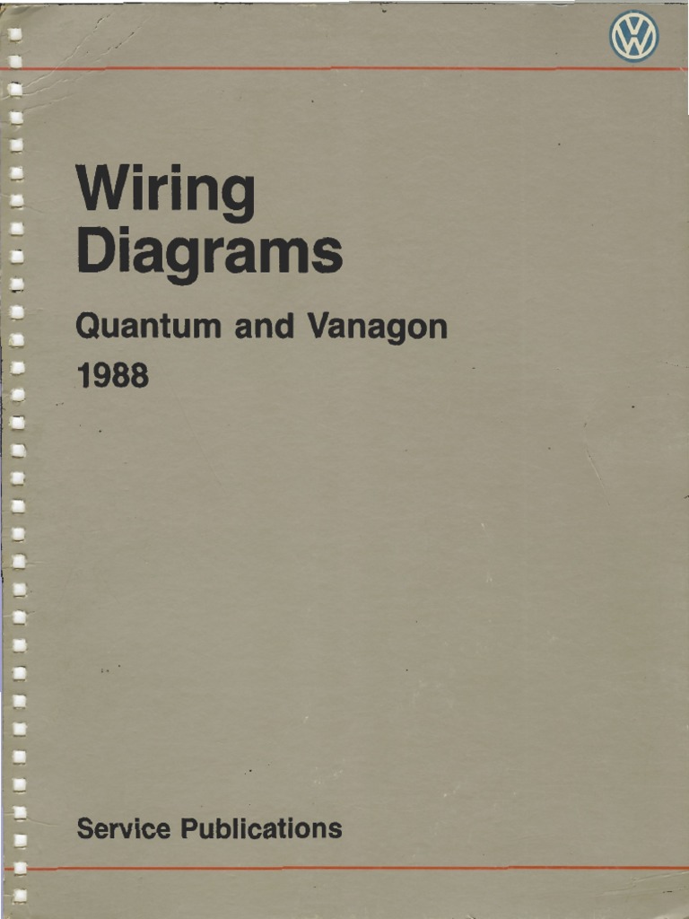 88 Vanagon Wiring Diagrams PDF