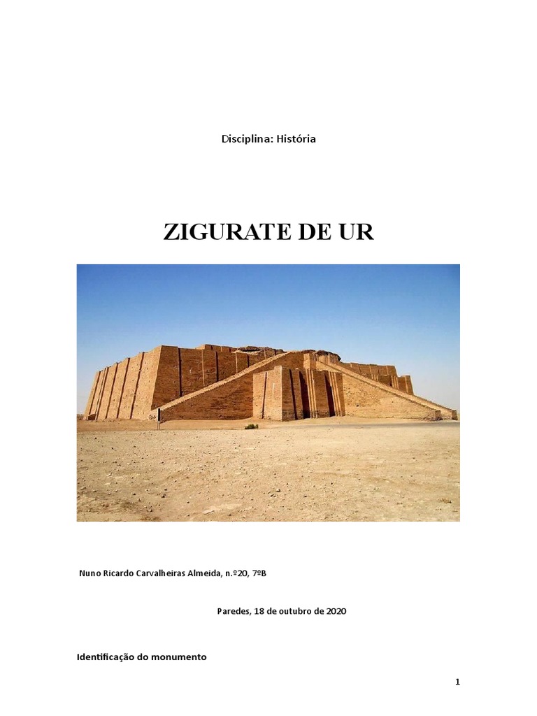 Zigurate de Ur: Templo da Mesopotâmia | PDF, image size:768x1024