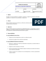 Pon-Cc-131 Procedimiento de Monitoreo de Condiciones Ambientales