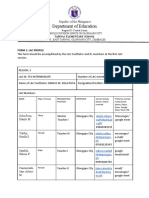 Department of Education: Form 1: Lac Profile