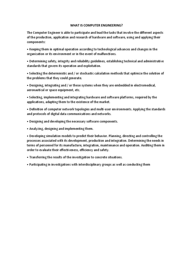 What Is Computer Engineering-22 | PDF | Business