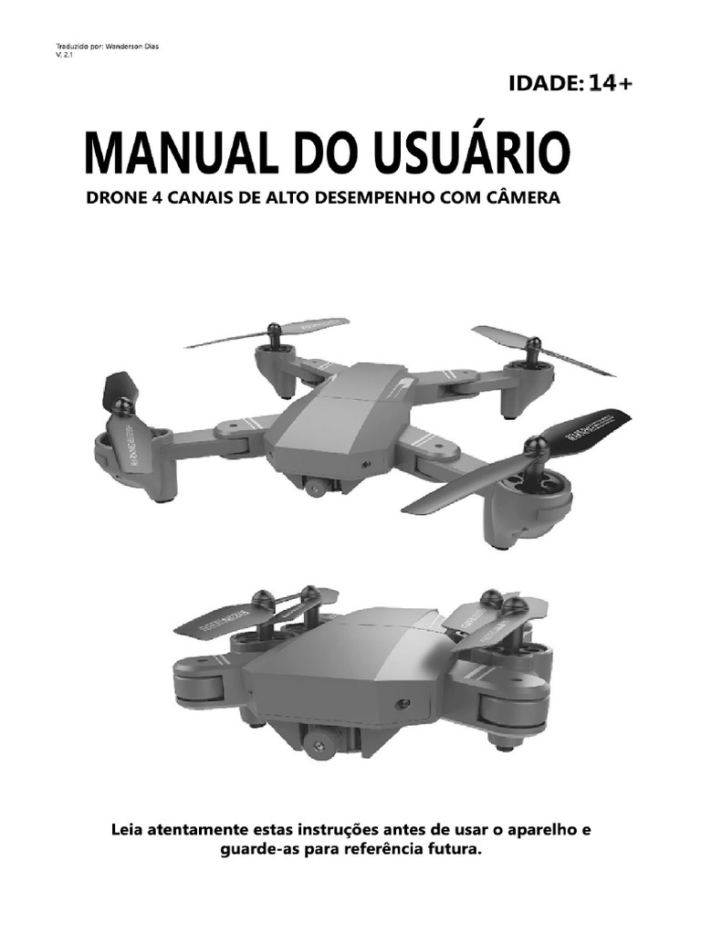 Manual Drone Visuo Xs809HW G V.2.1 PDF | PDF