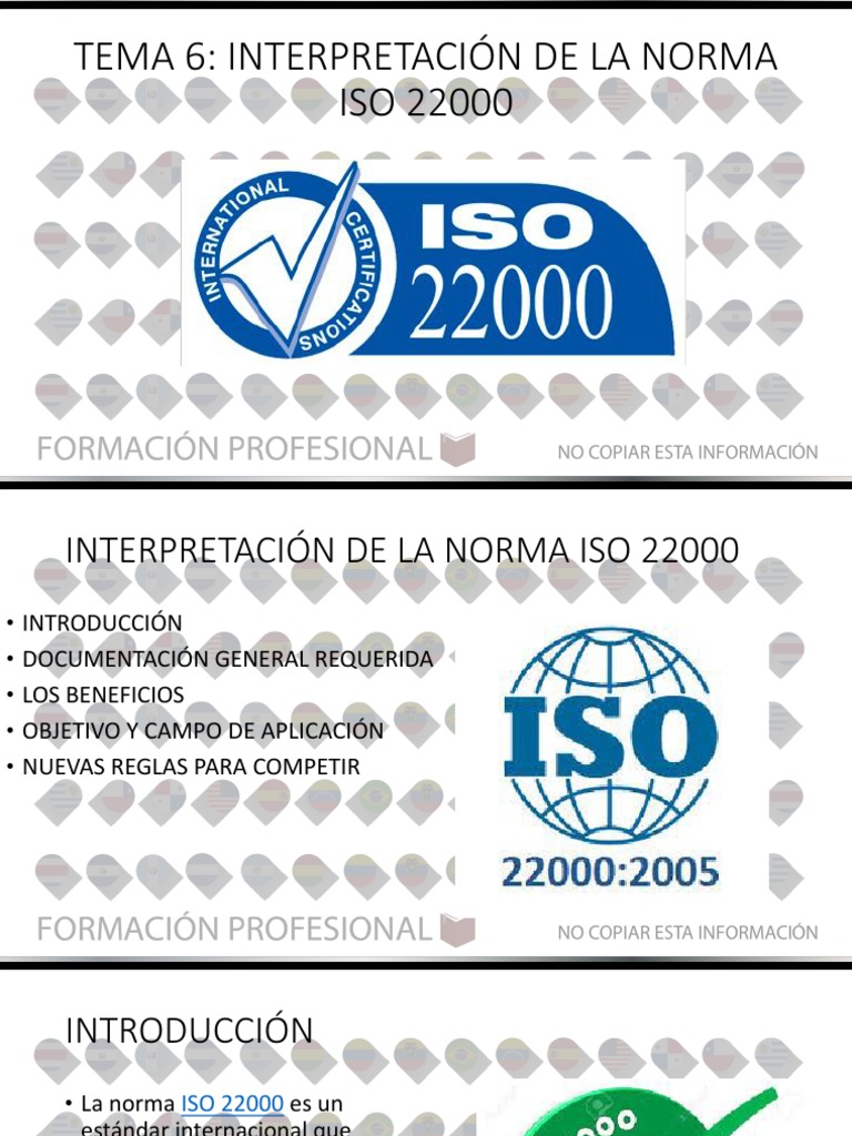 Clase 6 Interpretacion Norma ISO 22000 | PDF | Análisis de Riesgo y ...