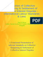 Promotion of Collective Bargaining & Settlement of Collective Interest Disputes - International Labour Standards & Laws