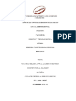 Cambio o Reforma de La Constitucion Politica Del Perú