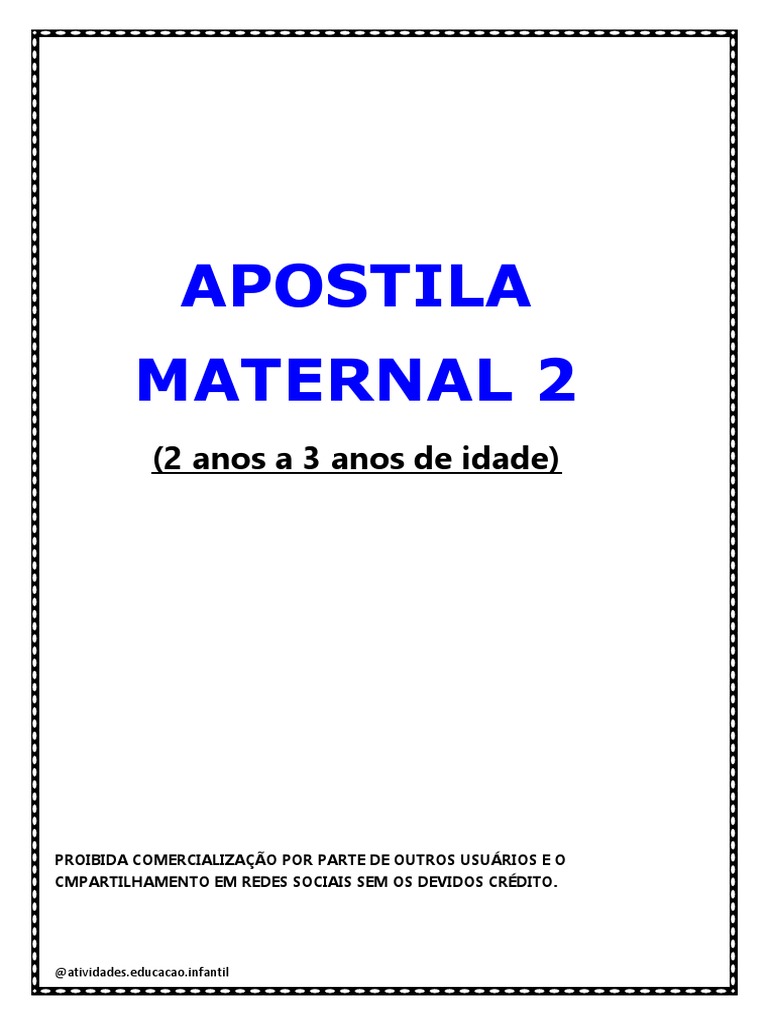 Apostila de matemática 2º ano - Bloco de atividades para baixar