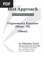 Best Approach: Trigonometry Equation (Phase - II)