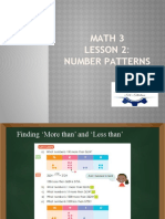 Math 3 Lesson 2: Number Patterns: Prepared By: Tr. Thelma