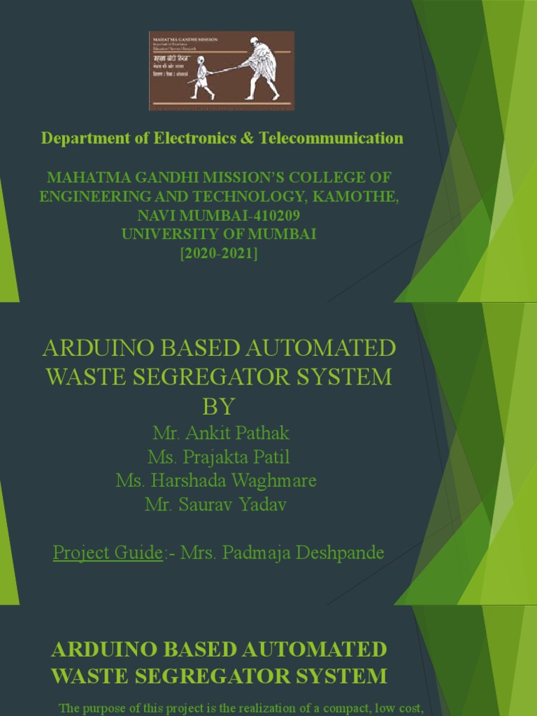 Arduino Based Automated Waste Segregation Project Circuit Diagram