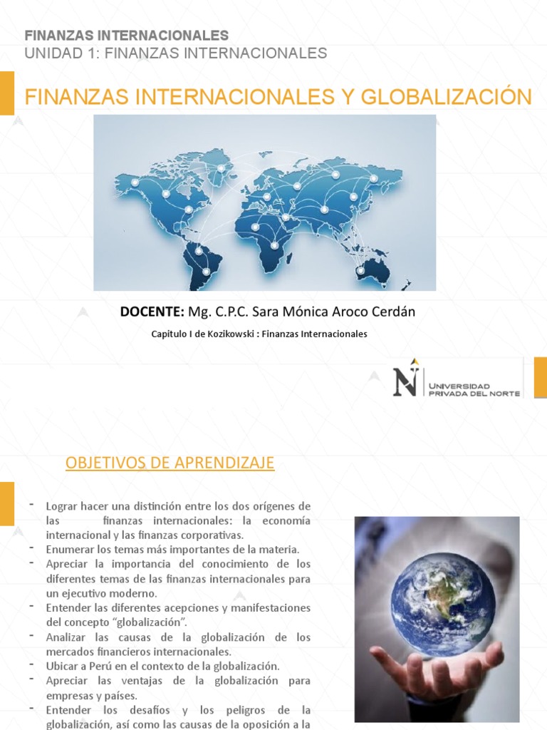 1. SEMANA 01 Finanzas Internacionales y Globalización (1).pptx | PDF ...