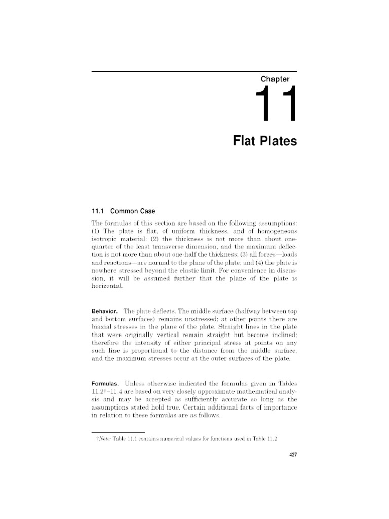 Roark's Formulas For Stress and Strain (Chapter 11) PDF | PDF