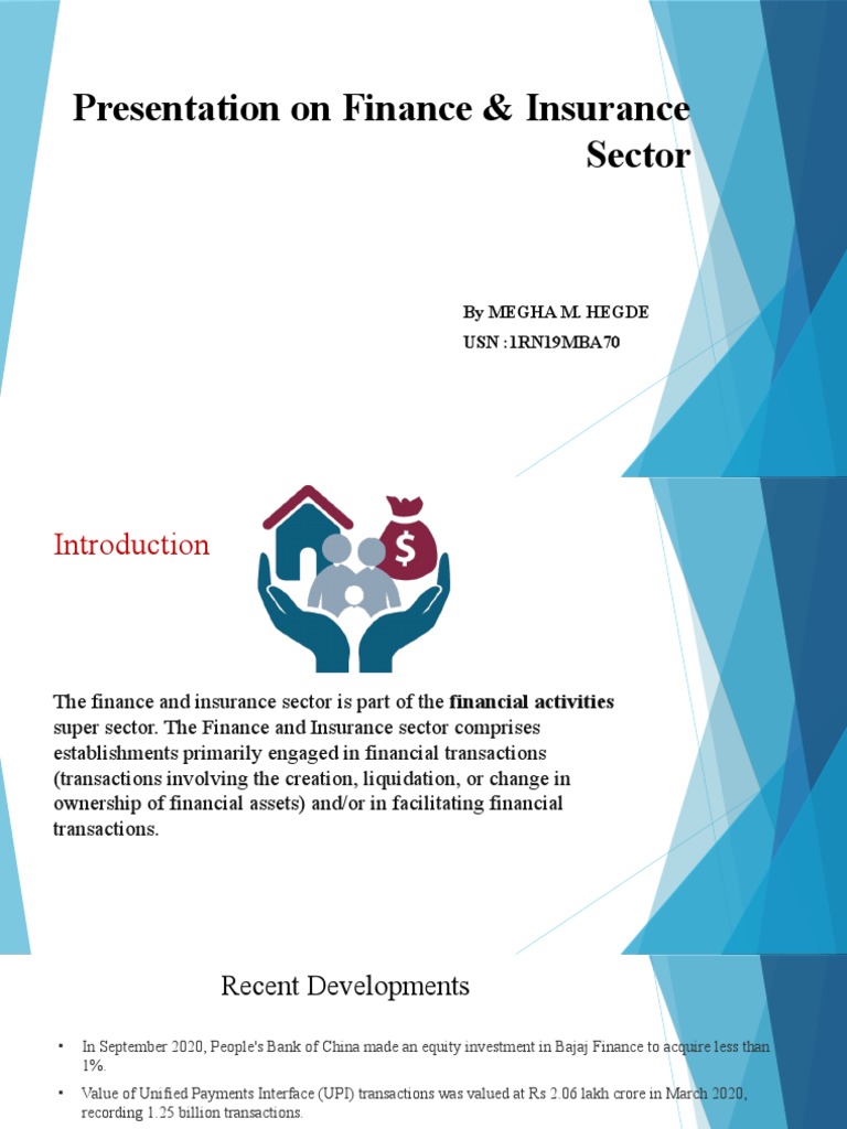 Finance & Insurance Sector Overview | PDF | Financial Analyst | Insurance
