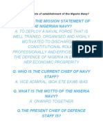 Q. What Is The Mission Statement of The Nigerian Navy?