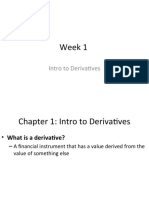 Week 1 (Intro to derivatives)