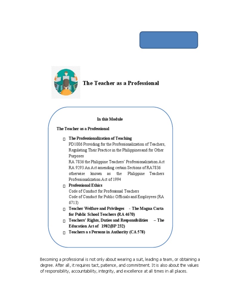Module 5 Pdf Licensure Teachers