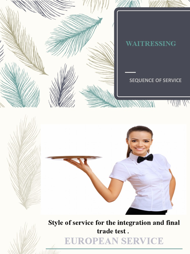 European Waitressing Service Steps | PDF